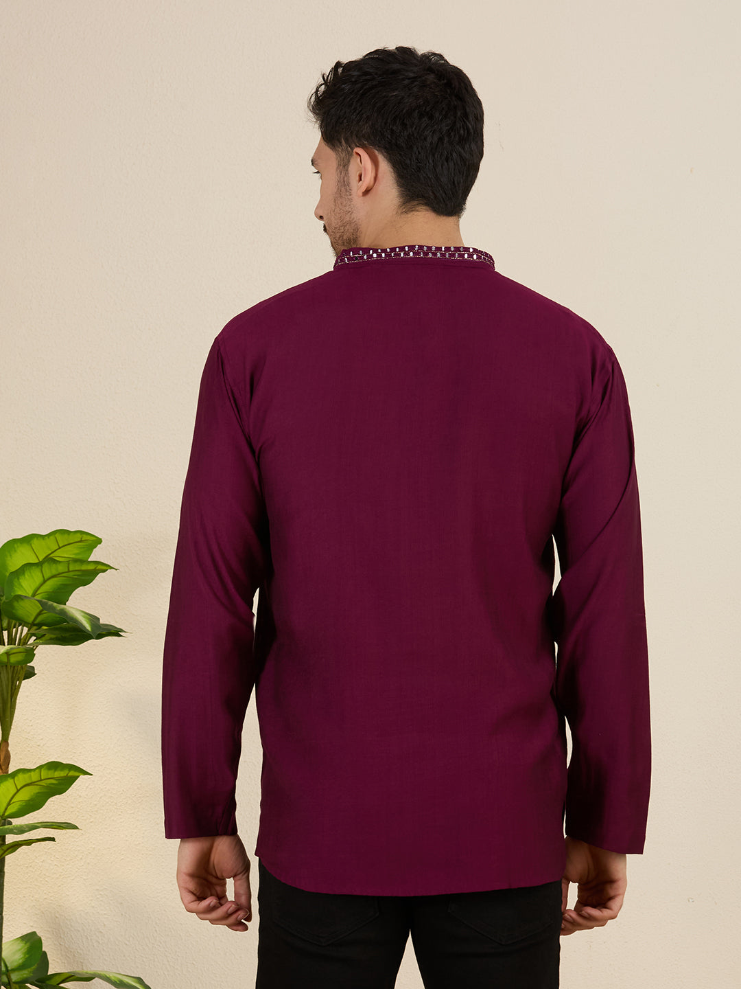 Mens Mirror Work Kurta