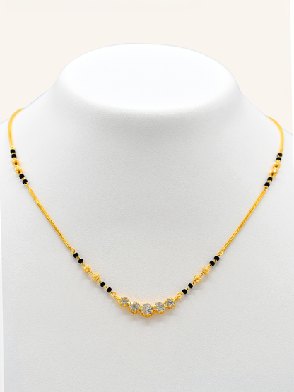 22ct Gold CZ Mangal Sutra