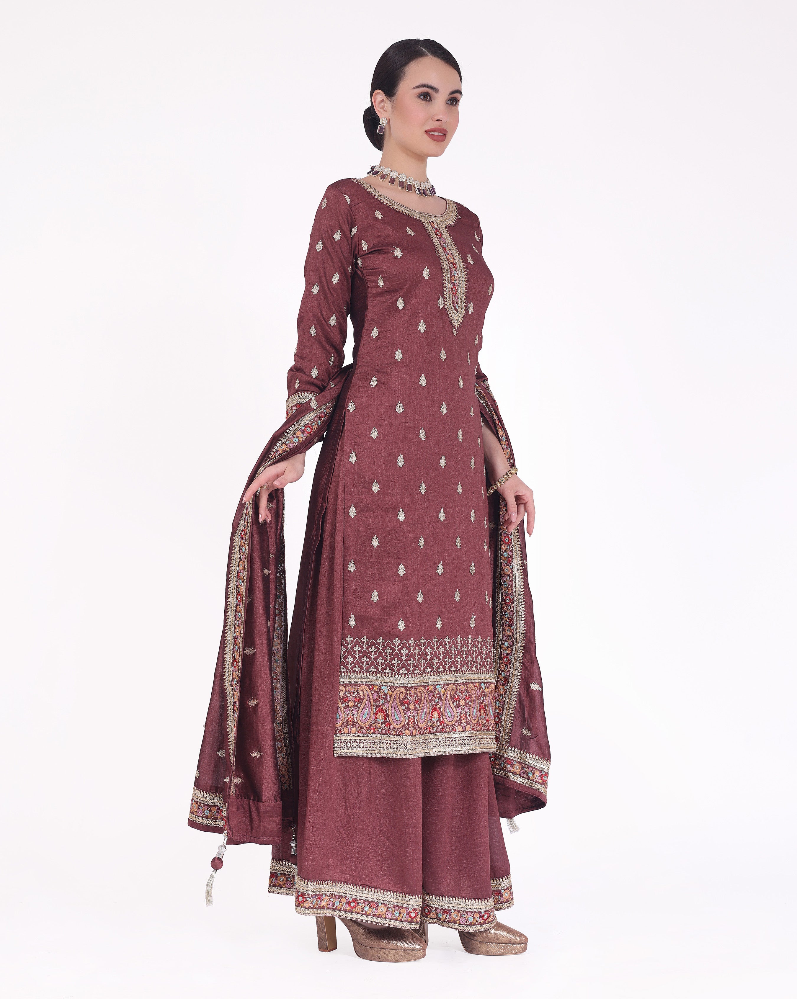 Sheila Palazzo Suit - Roop Darshan