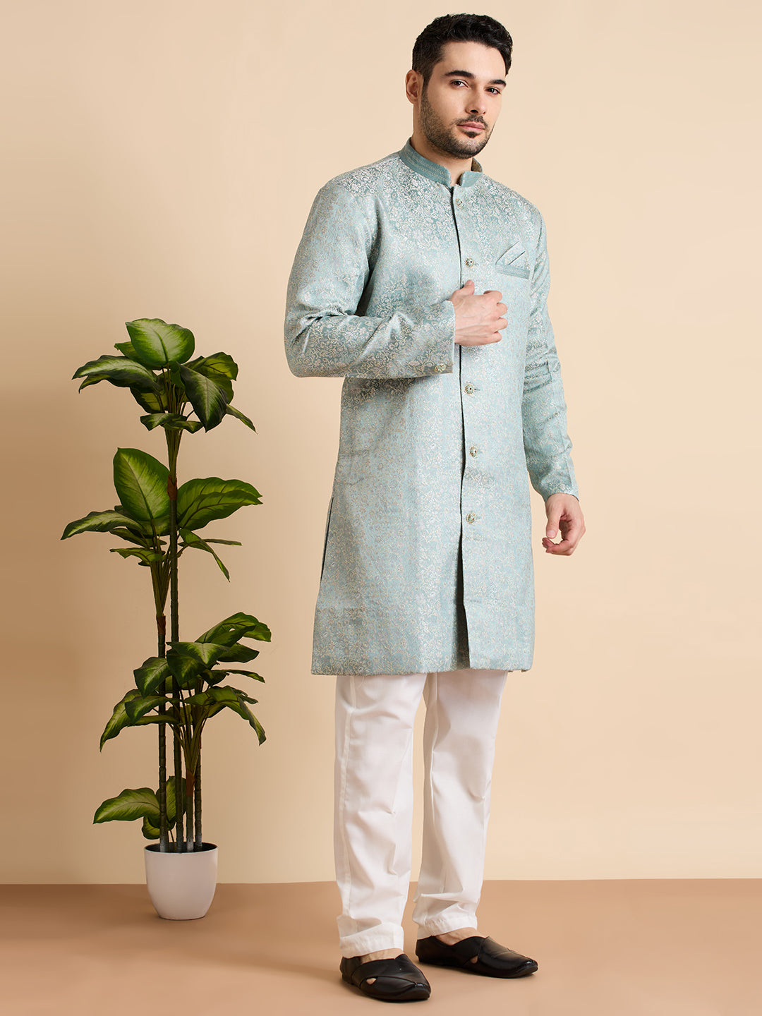 Adhyaan Semi Indo-Western Suit