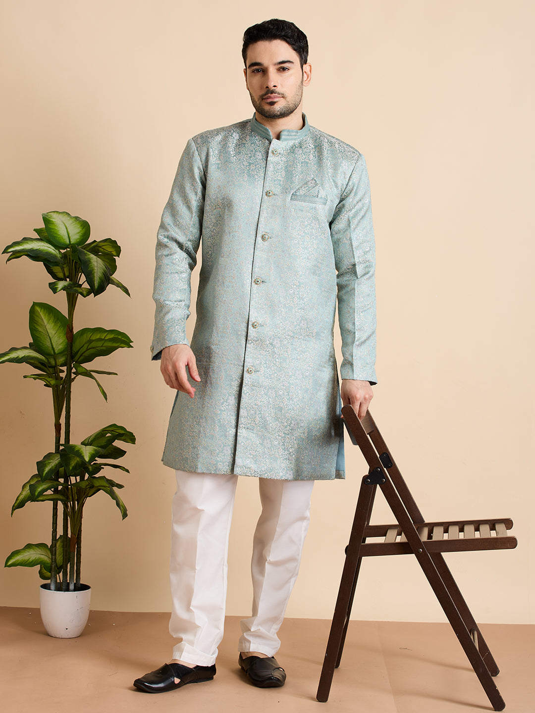 Adhyaan Semi Indo-Western Suit