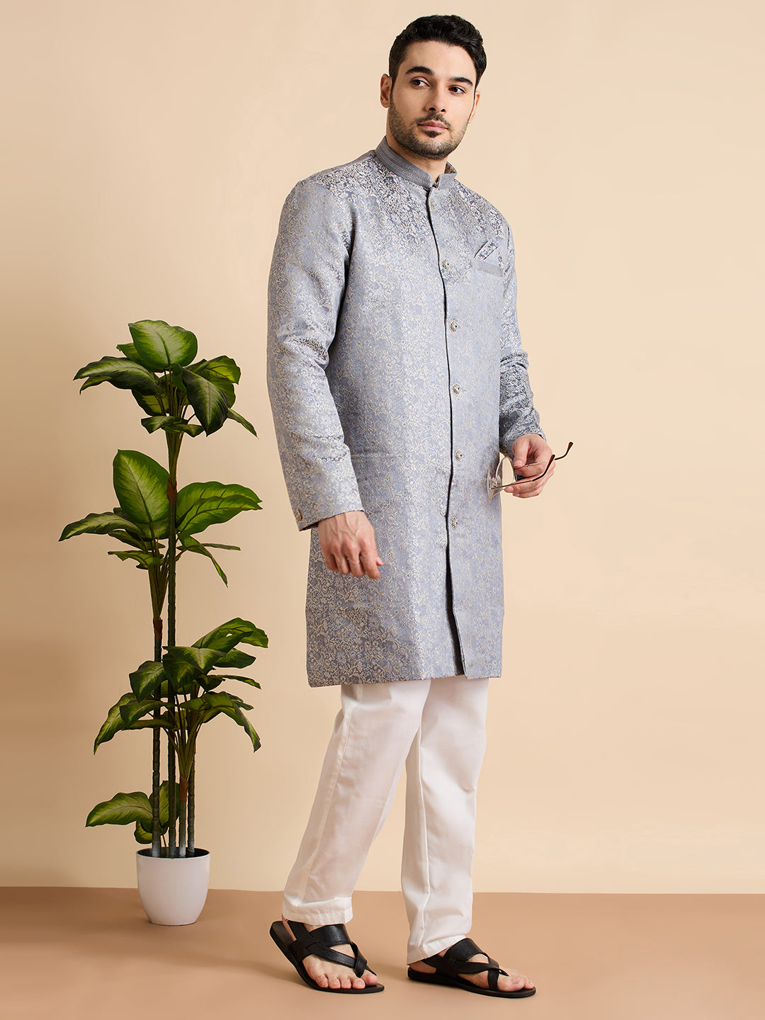 Adhyaan Semi Indo-Western Suit