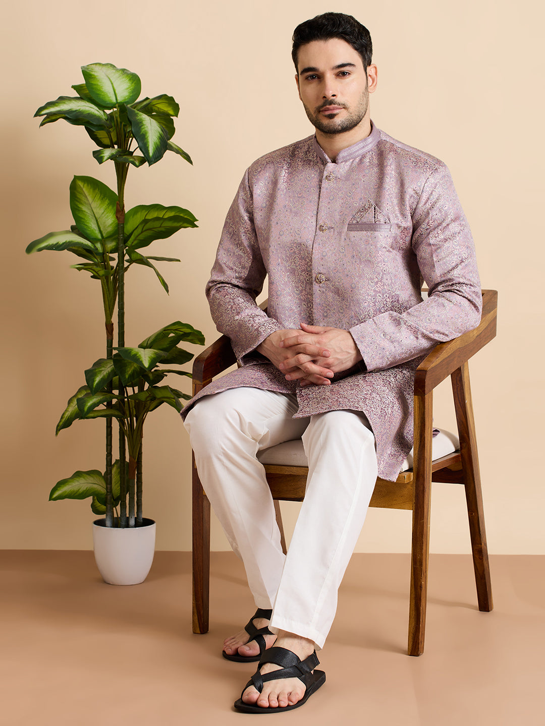 Adhyaan Semi Indo-Western Suit