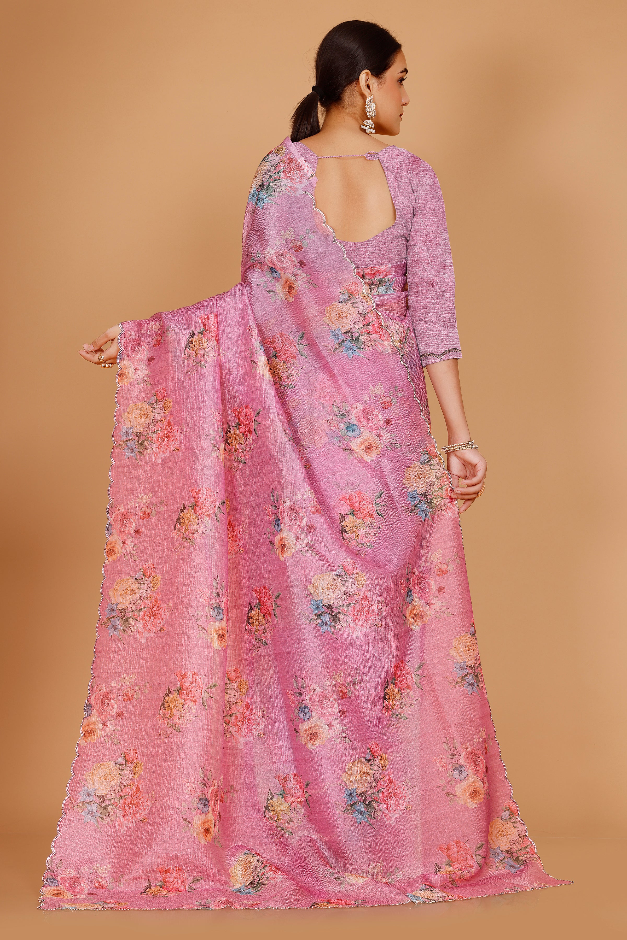 Aviya Floral Saree - Roop Darshan