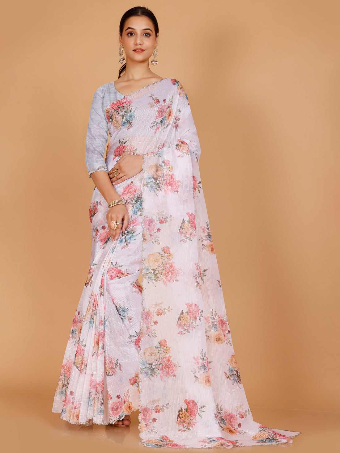 Aviya Floral Saree - Roop Darshan