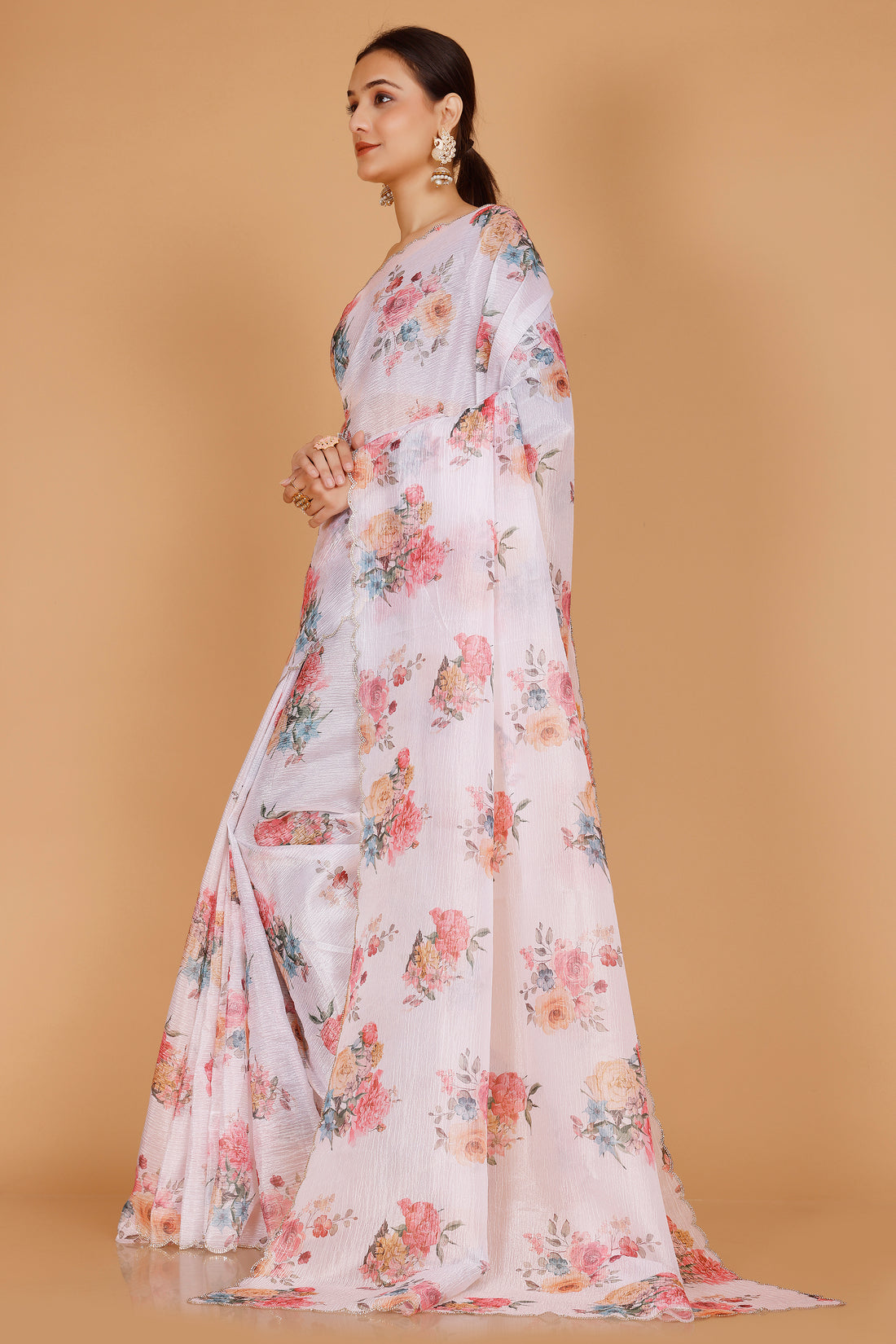 Aviya Floral Saree - Roop Darshan