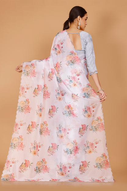 Aviya Floral Saree - Roop Darshan