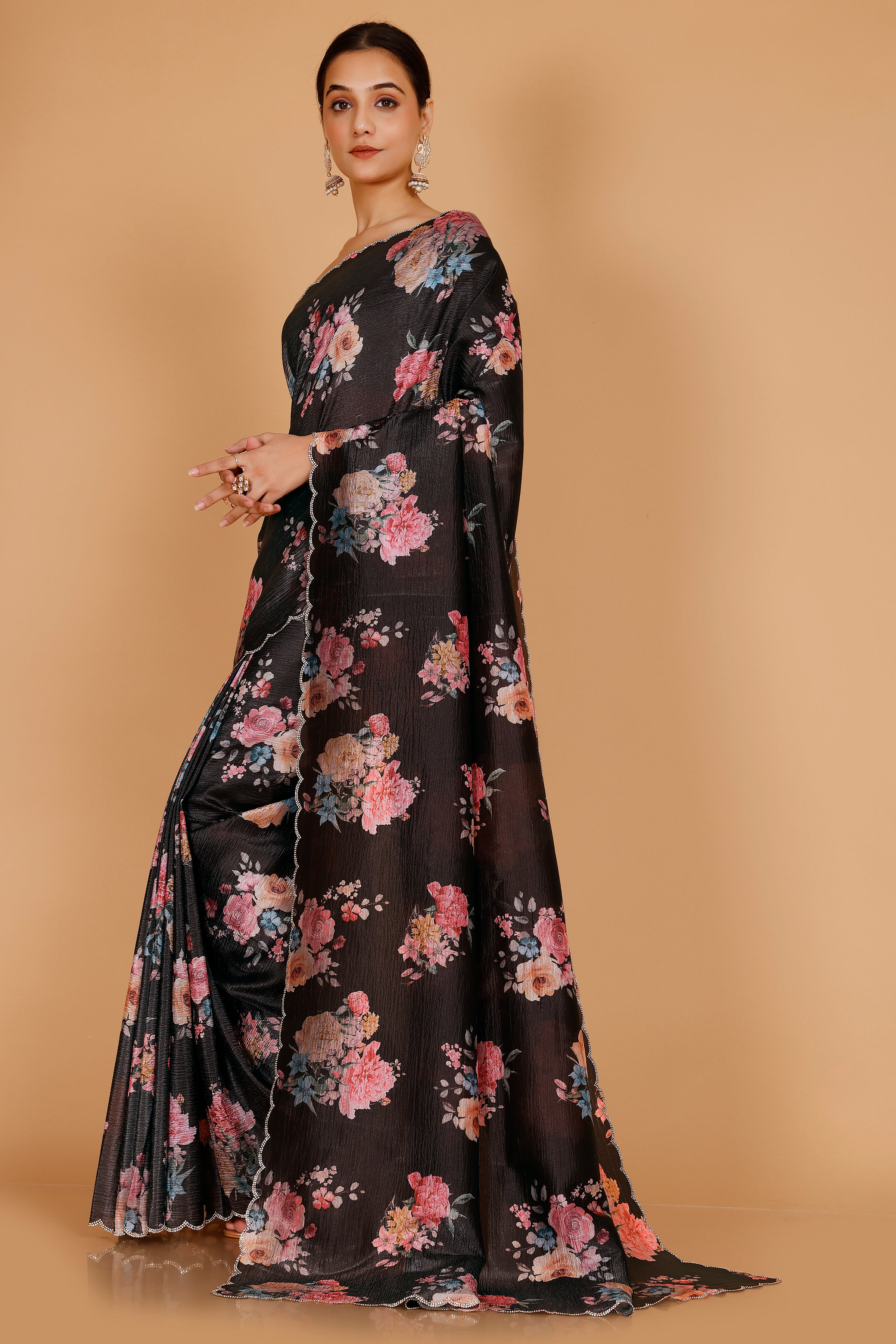 Aviya Floral Saree - Roop Darshan