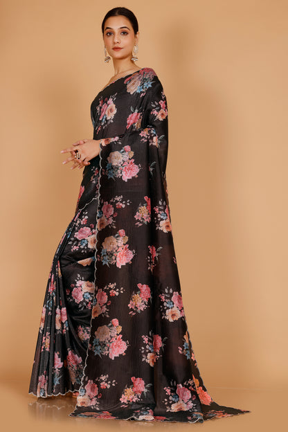 Aviya Floral Saree - Roop Darshan