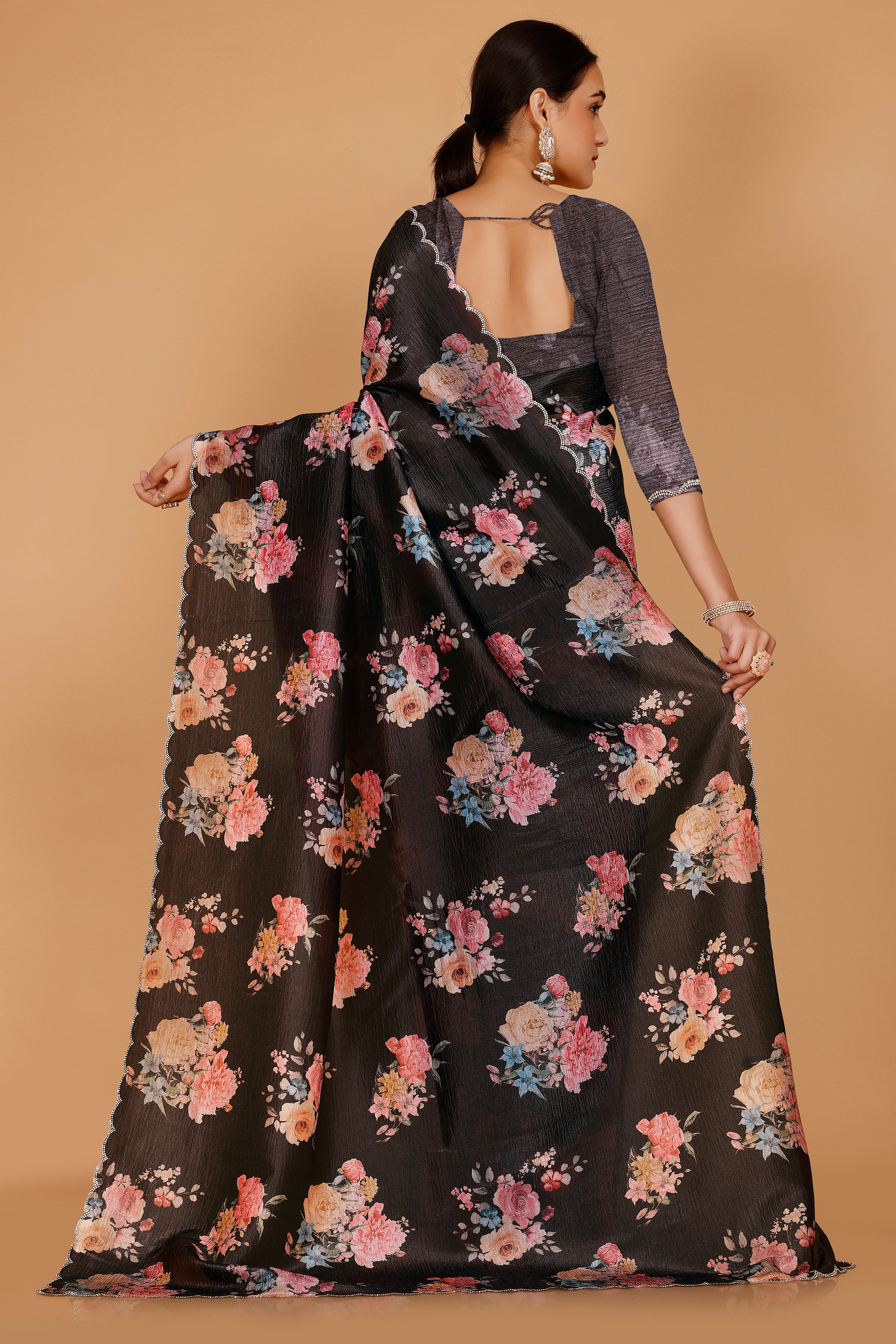 Aviya Floral Saree - Roop Darshan