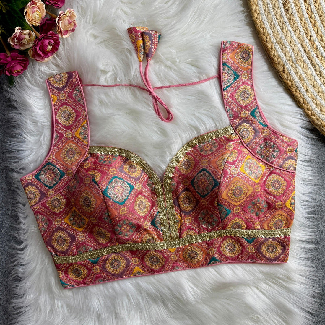 Brocade Silk Blouse