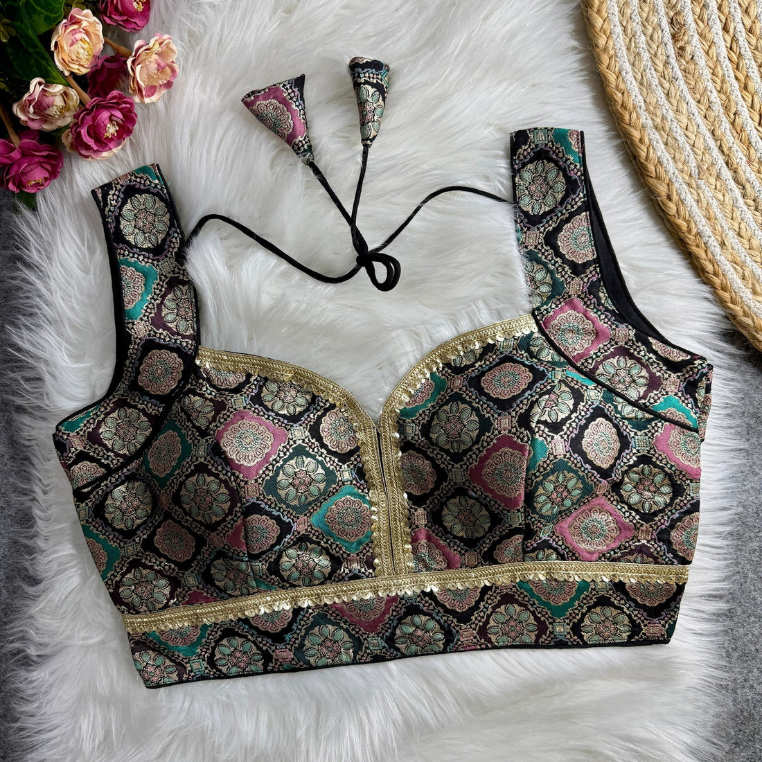 Brocade Silk Blouse