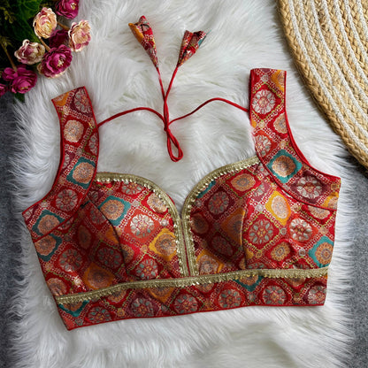 Brocade Silk Blouse