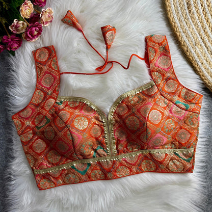Brocade Silk Blouse