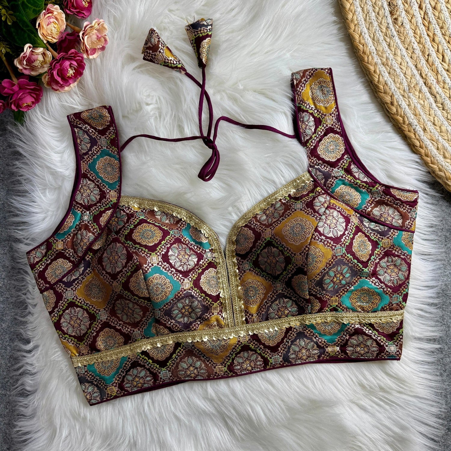 Brocade Silk Blouse