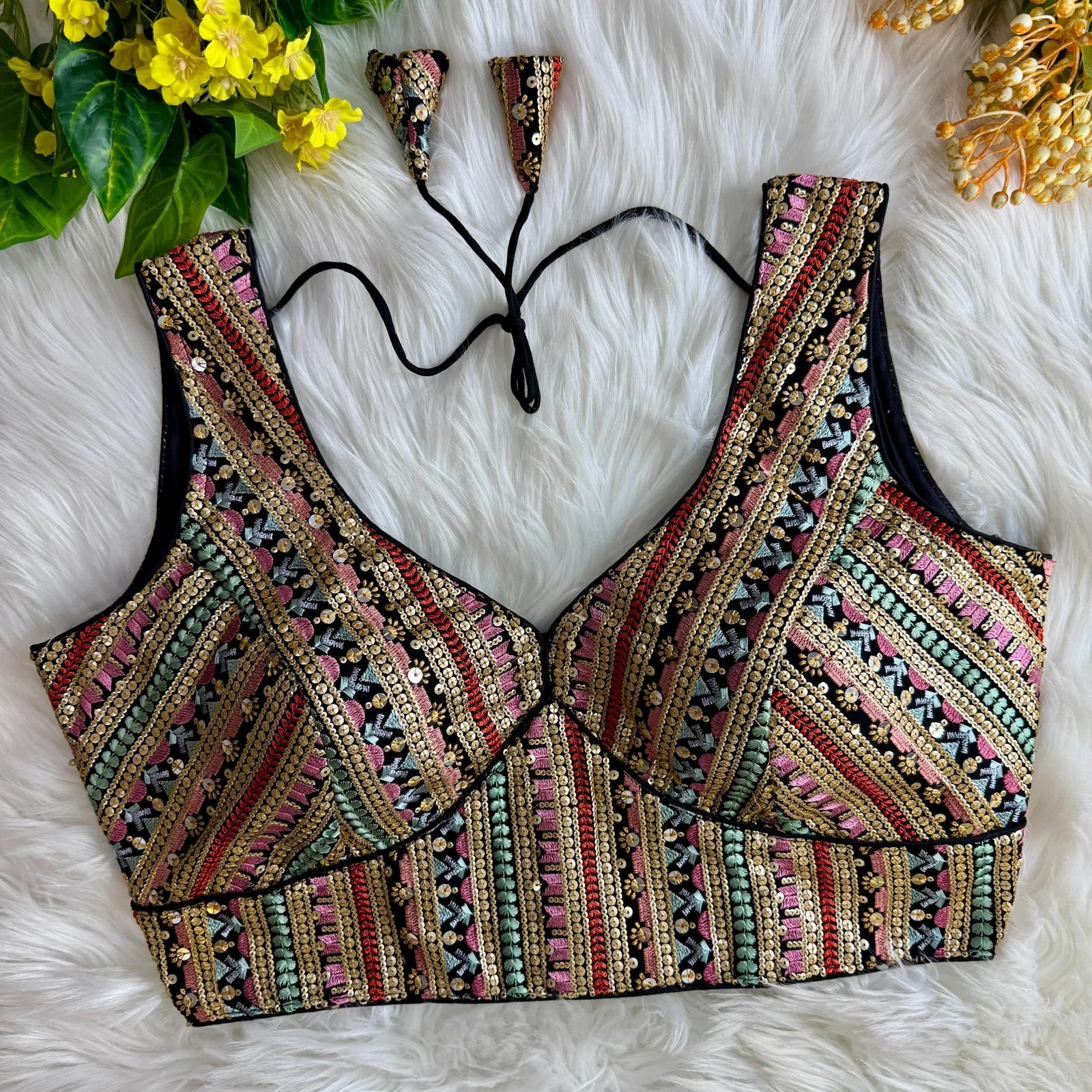Silk Embroidered Work Blouse