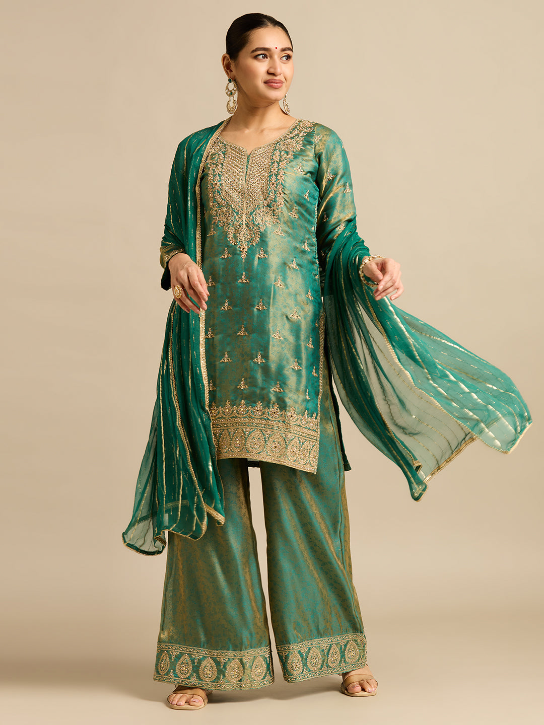 Ronisha Silk Palazzo Suit