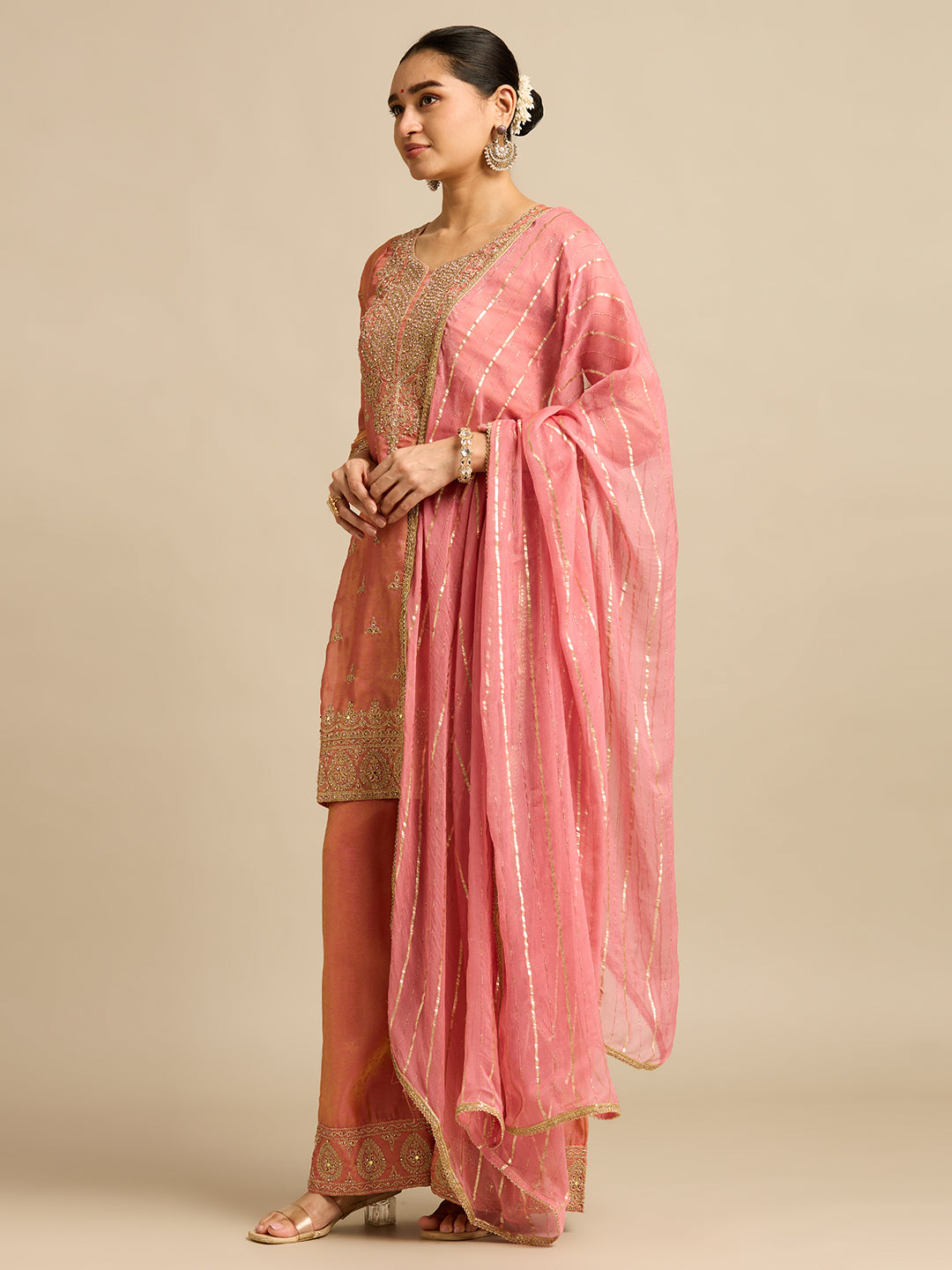 Ronisha Silk Palazzo Suit