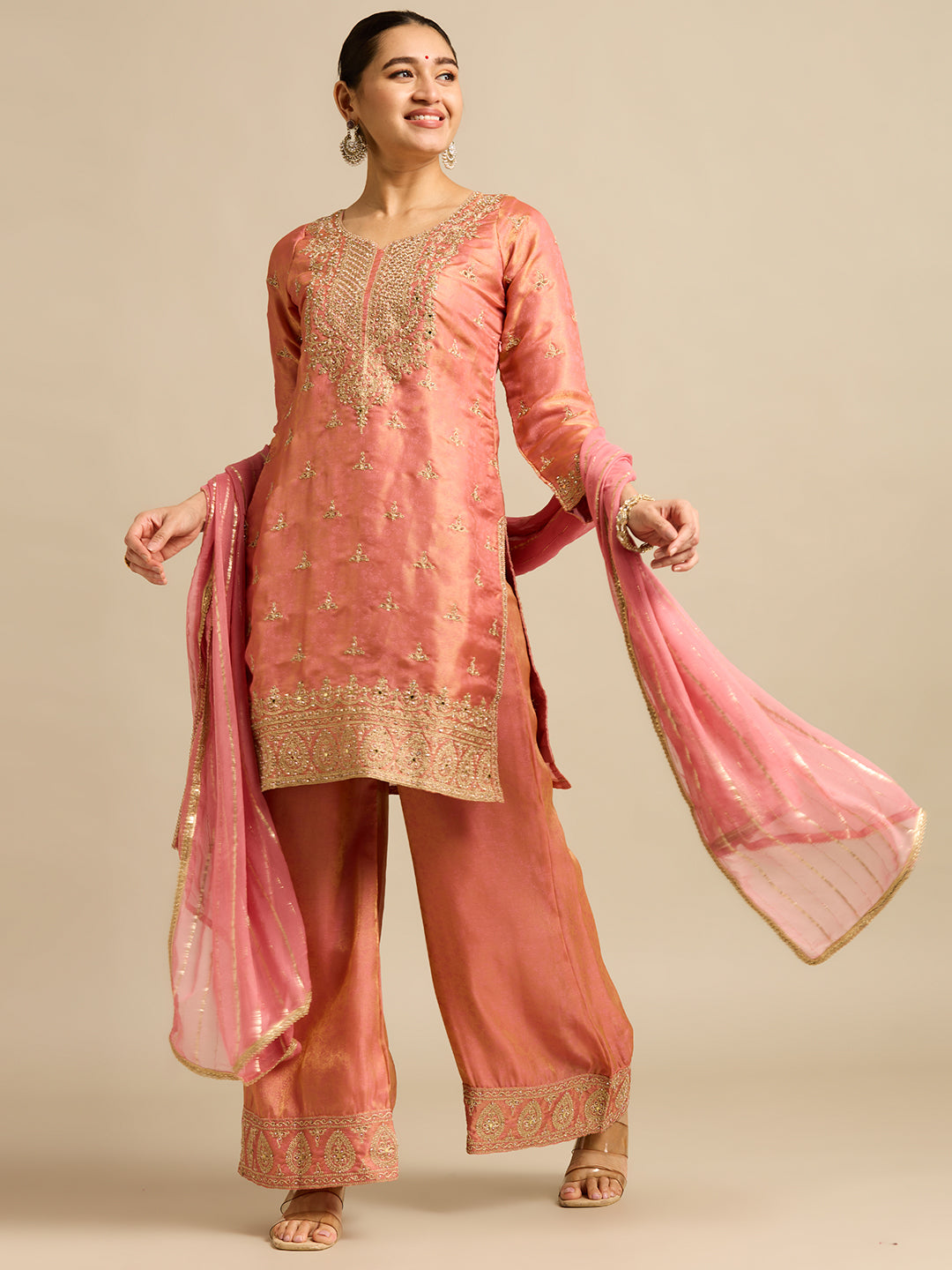 Ronisha Silk Palazzo Suit