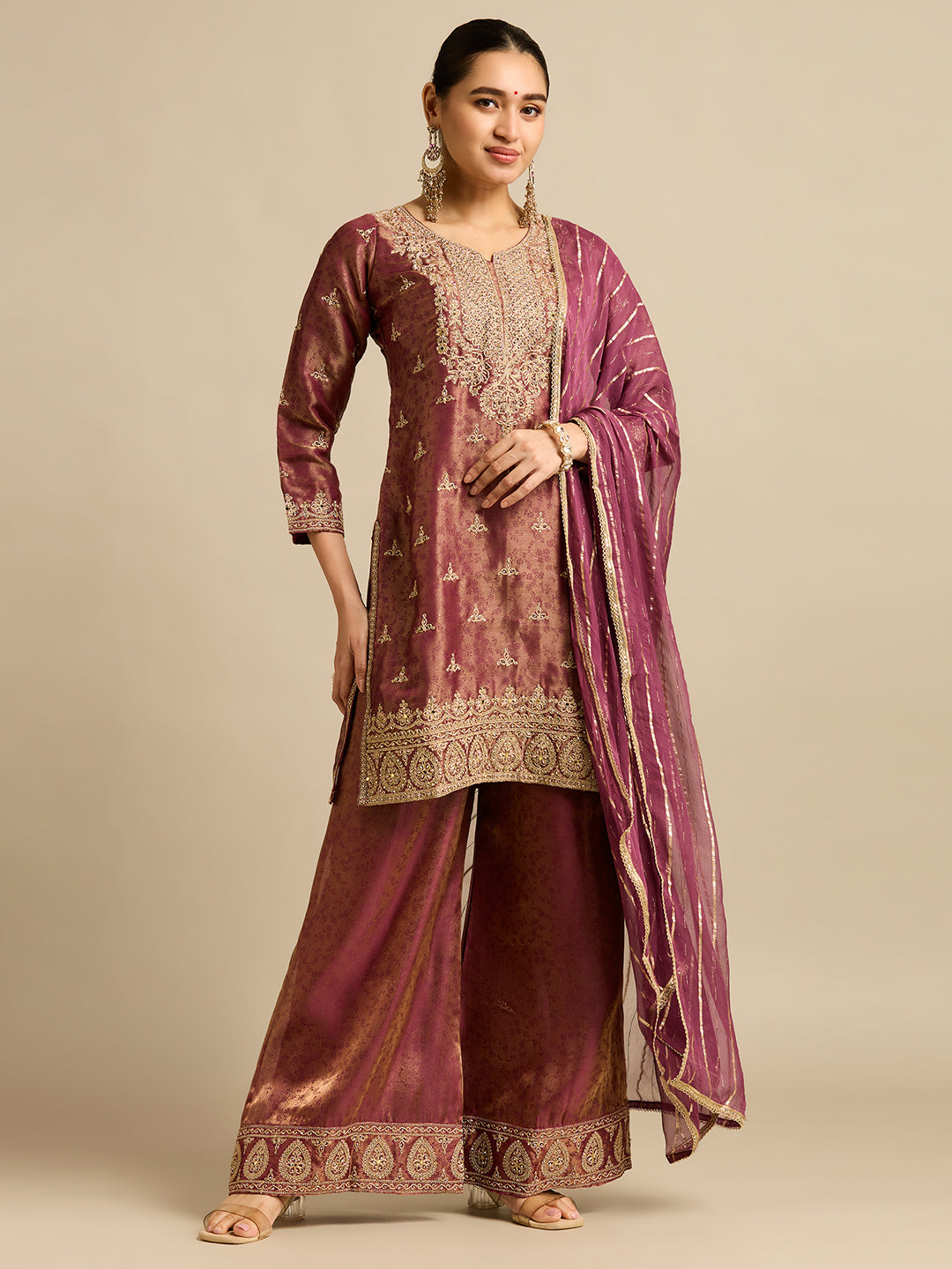 Ronisha Silk Palazzo Suit