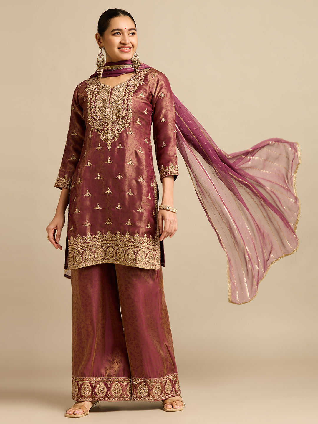 Ronisha Silk Palazzo Suit