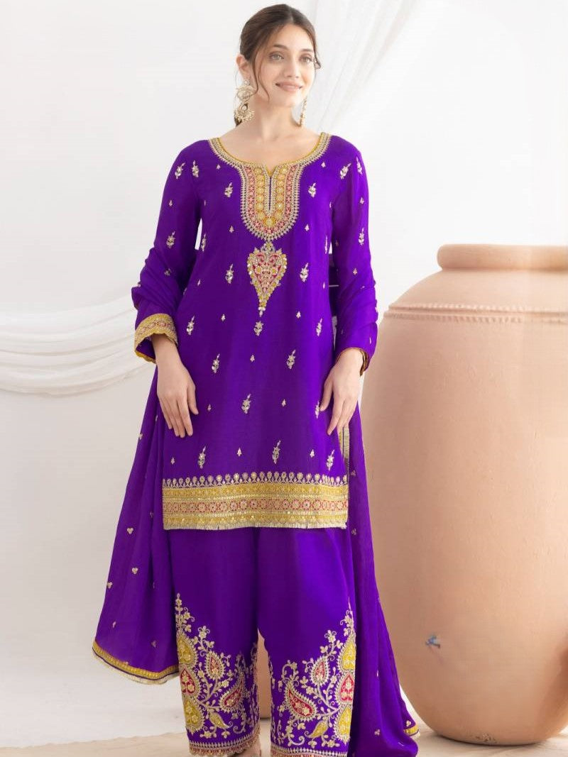 Suzata Farshi Suit - Roop Darshan