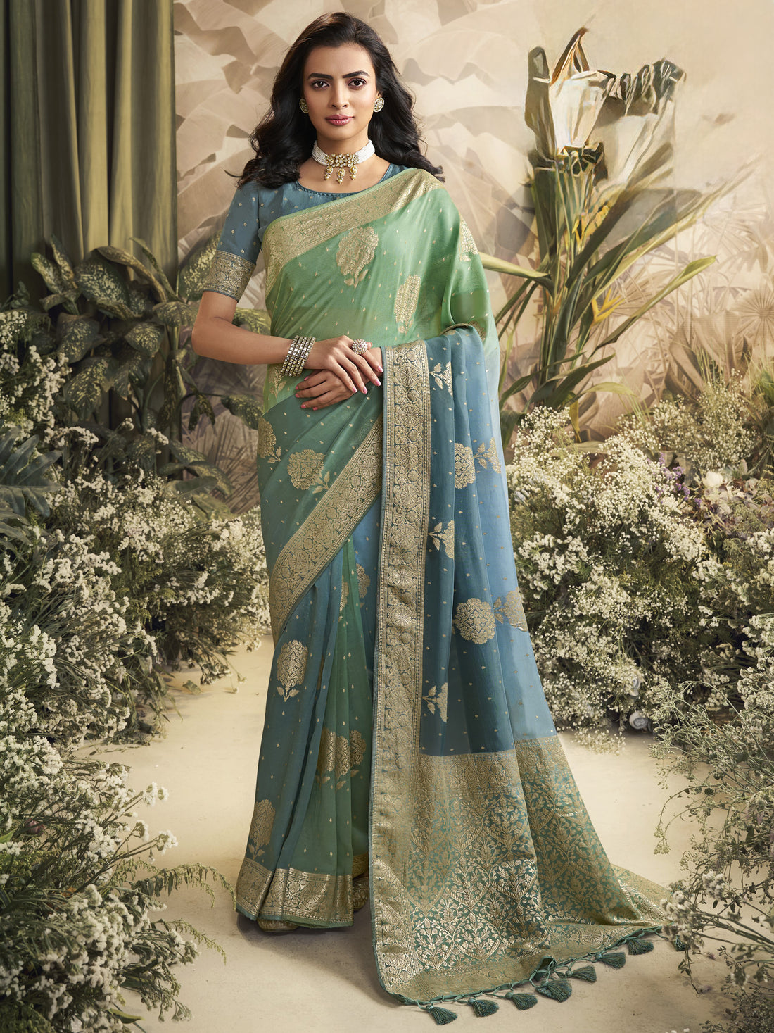 Pooja Saree - Roop Darshan