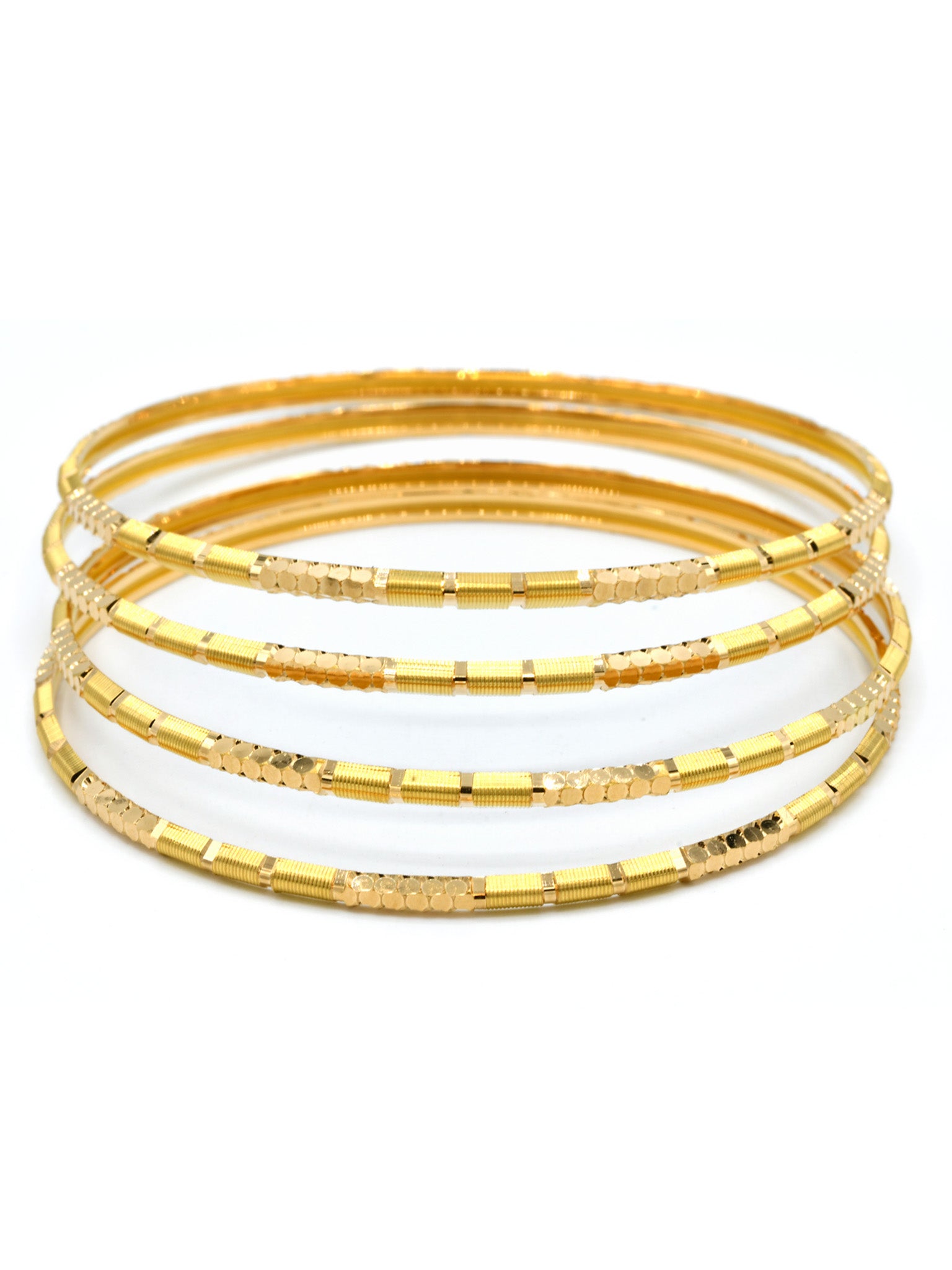 22ct Gold 4 Piece Bangle - Roop Darshan