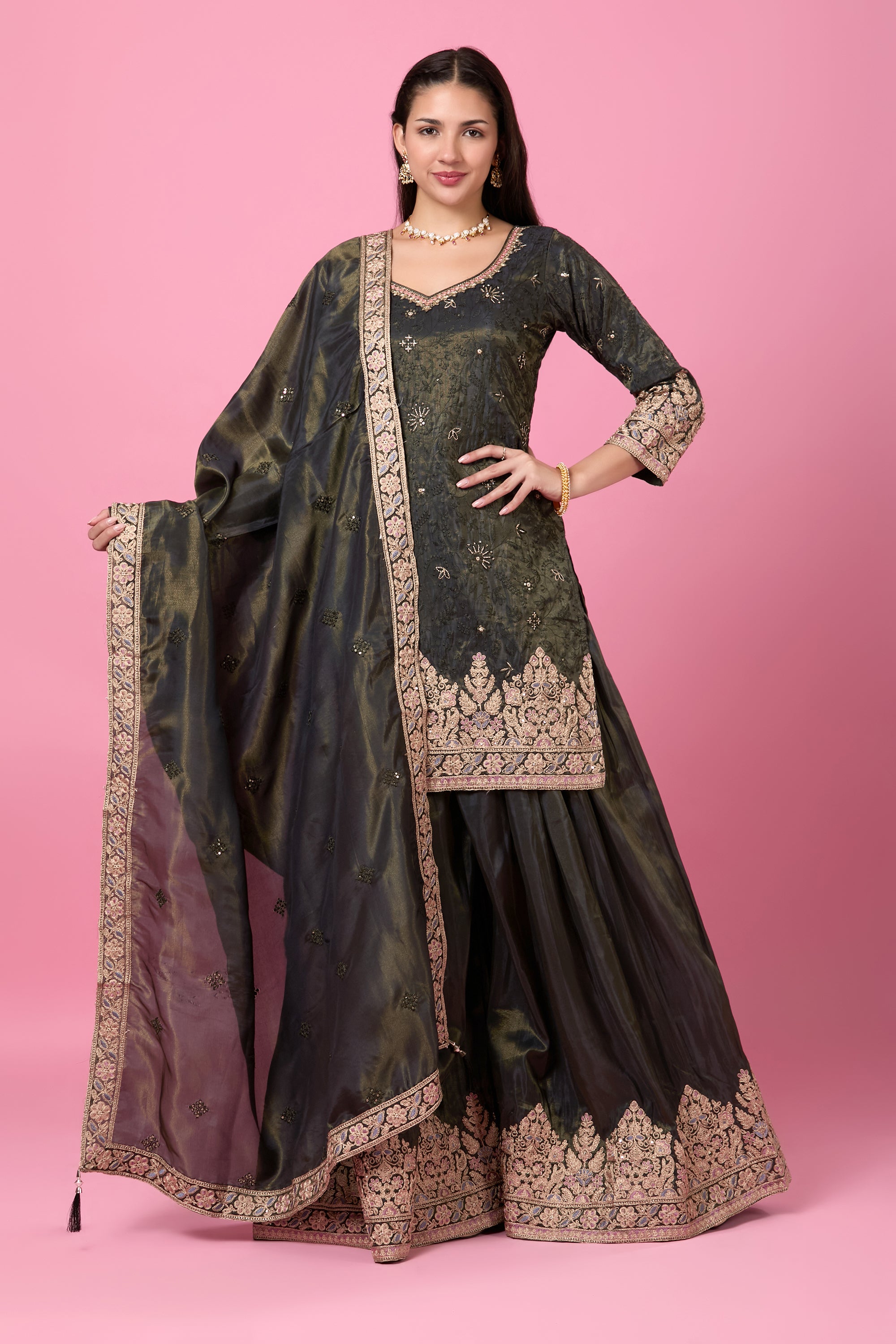 Aarohi Palazzo Suit - Roop Darshan