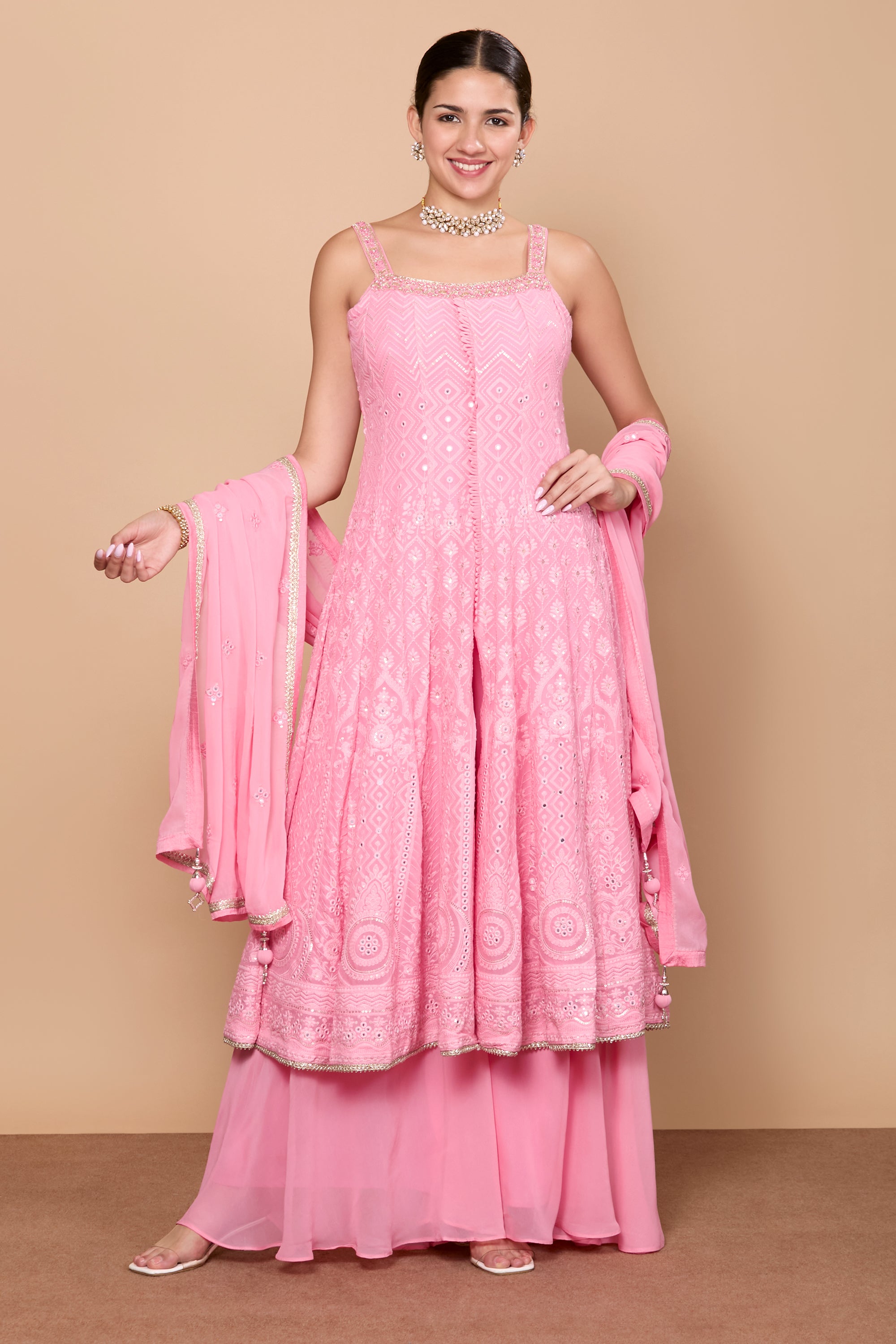 Falak Flair Plazzo Suit - Roop Darshan