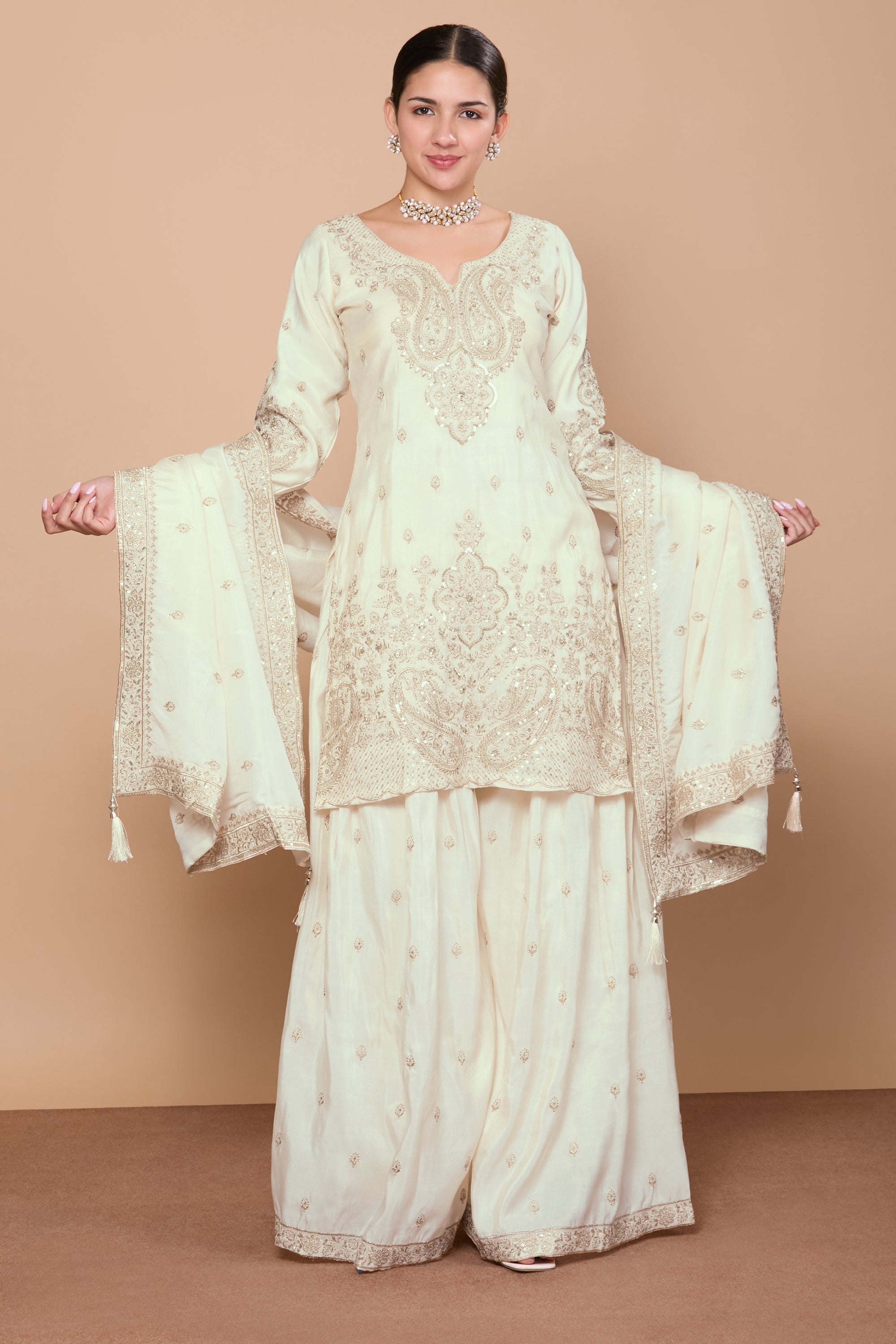 Aditi Palazzo Suit - Roop Darshan