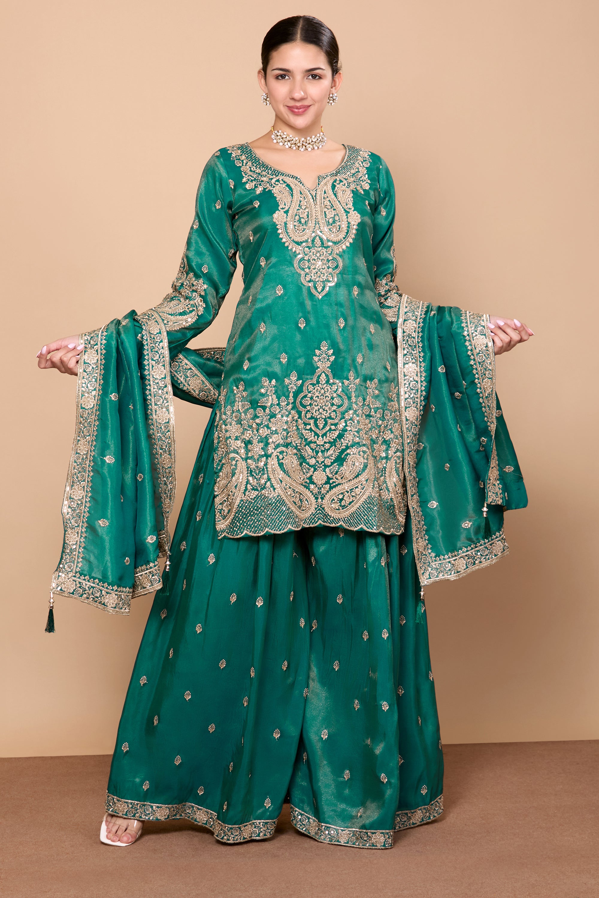 Aditi Palazzo Suit - Roop Darshan