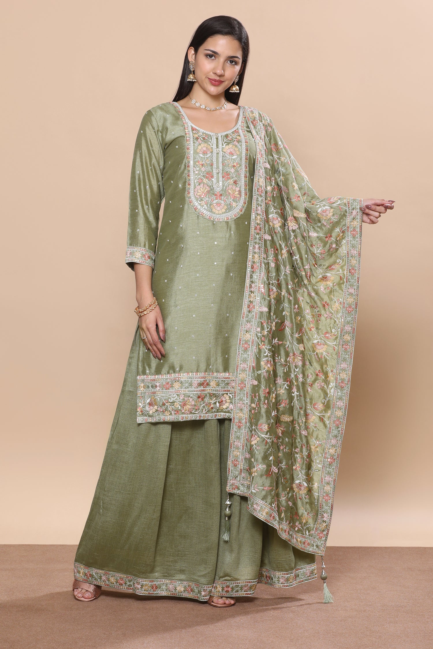 Deepali Palazzo Suit - Roop Darshan