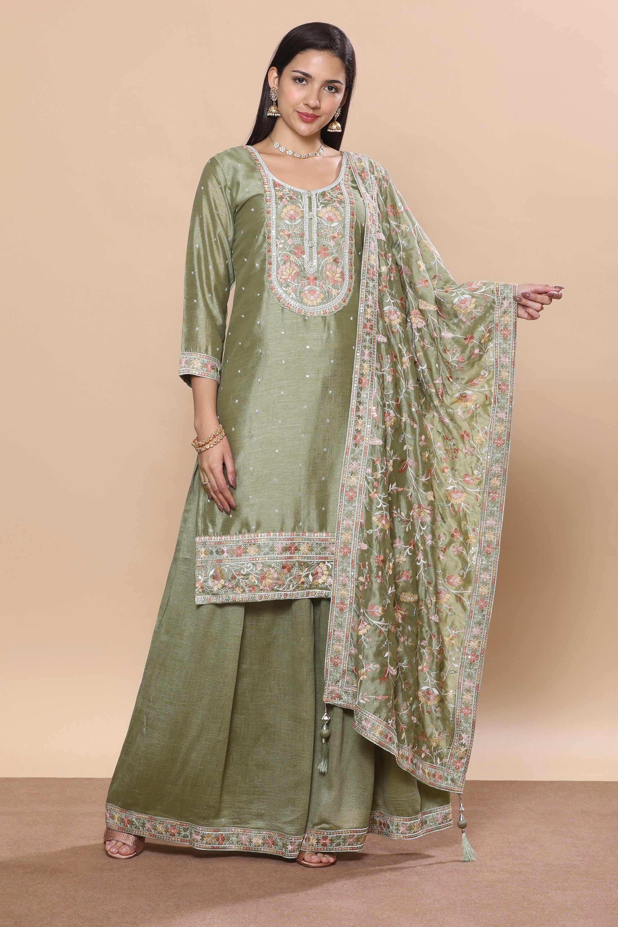 Deepali Palazzo Suit - Roop Darshan