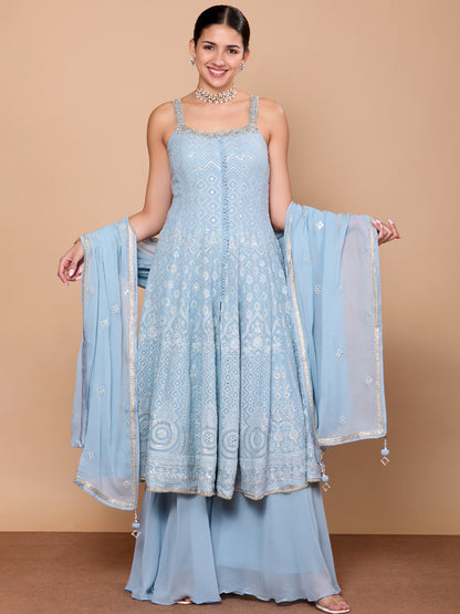 Falak Flair Plazzo Suit - Roop Darshan