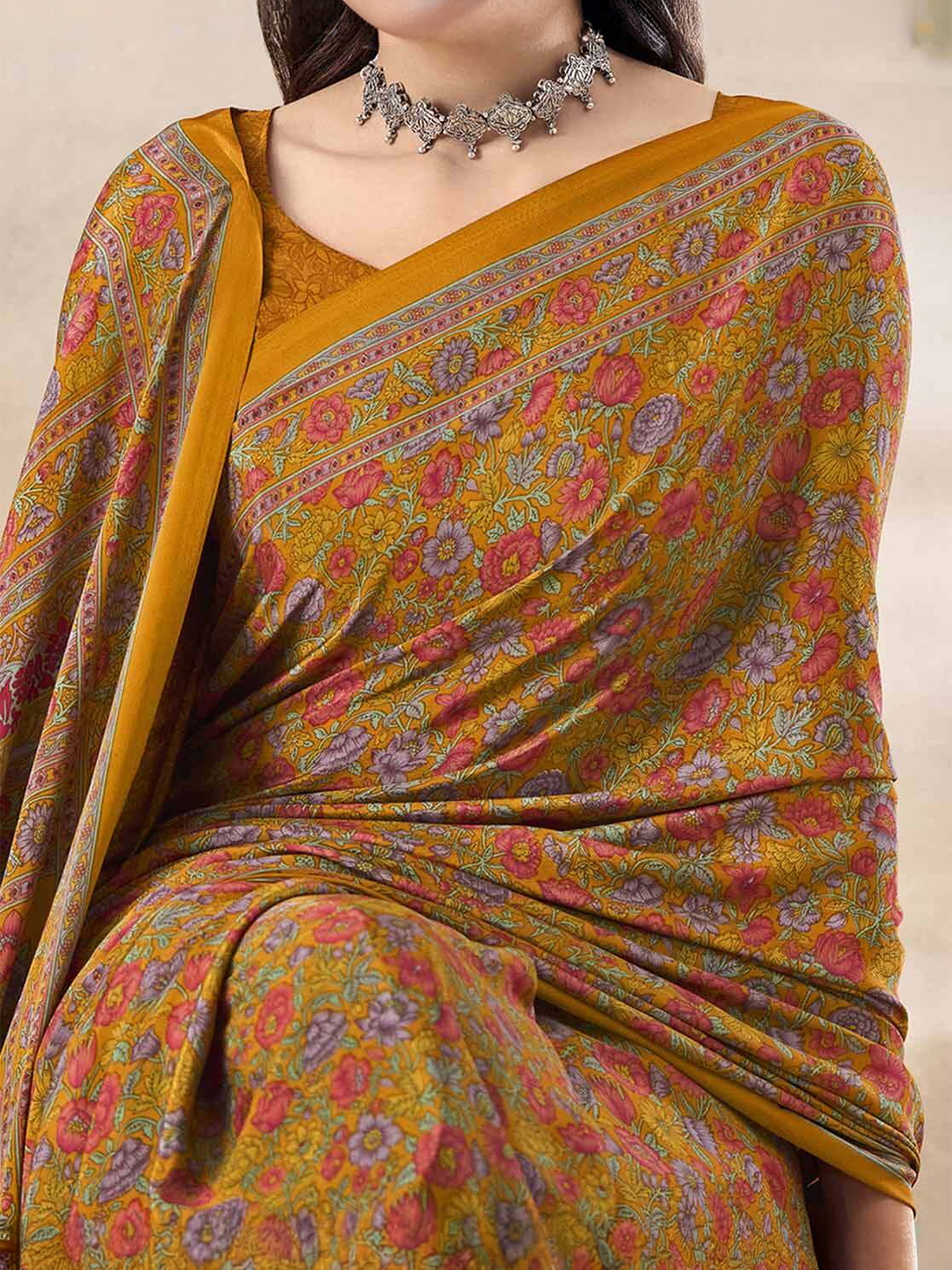 Pooja Silk Printed Saree