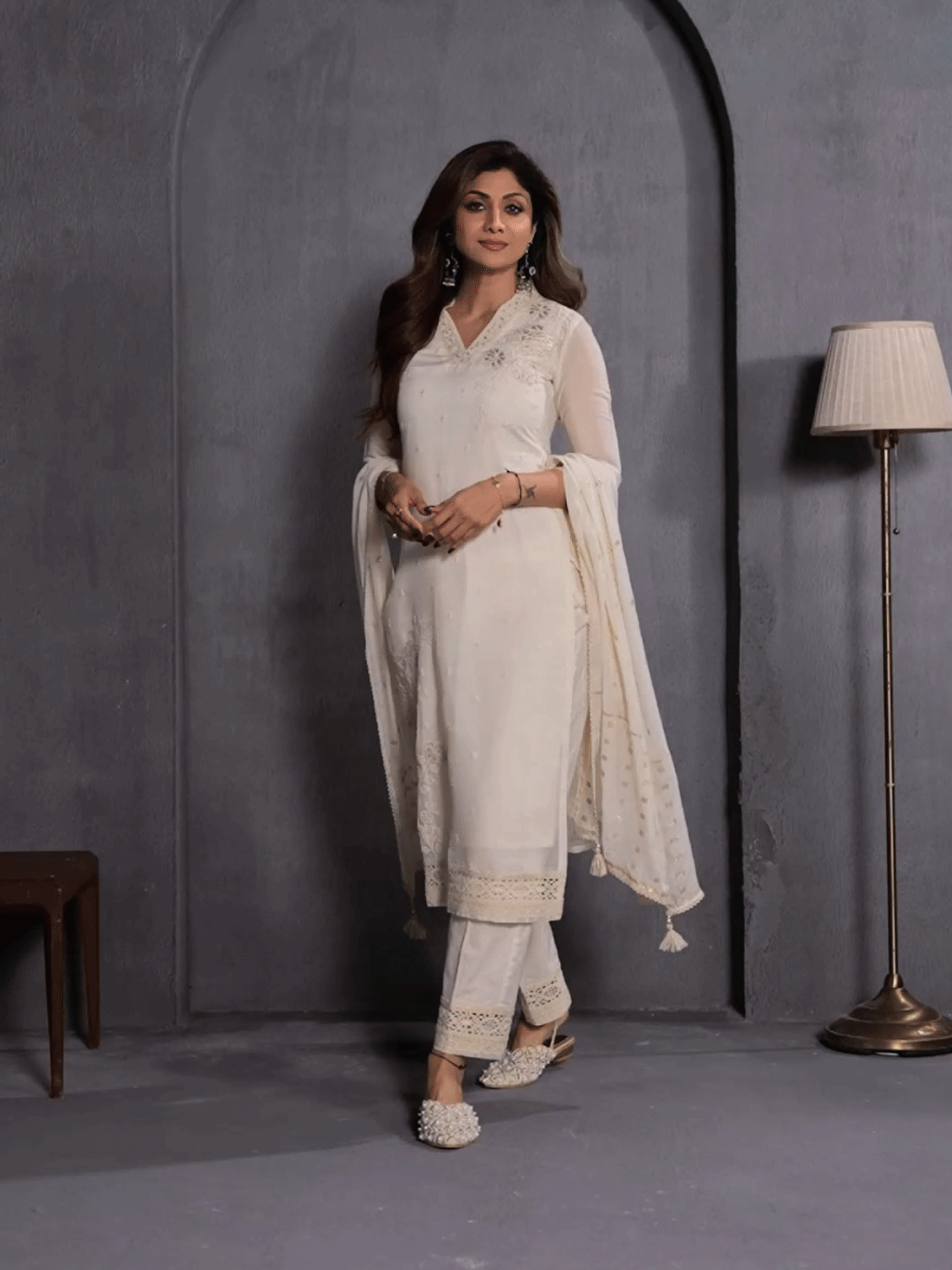 Amna Cotton Straight Suit Set