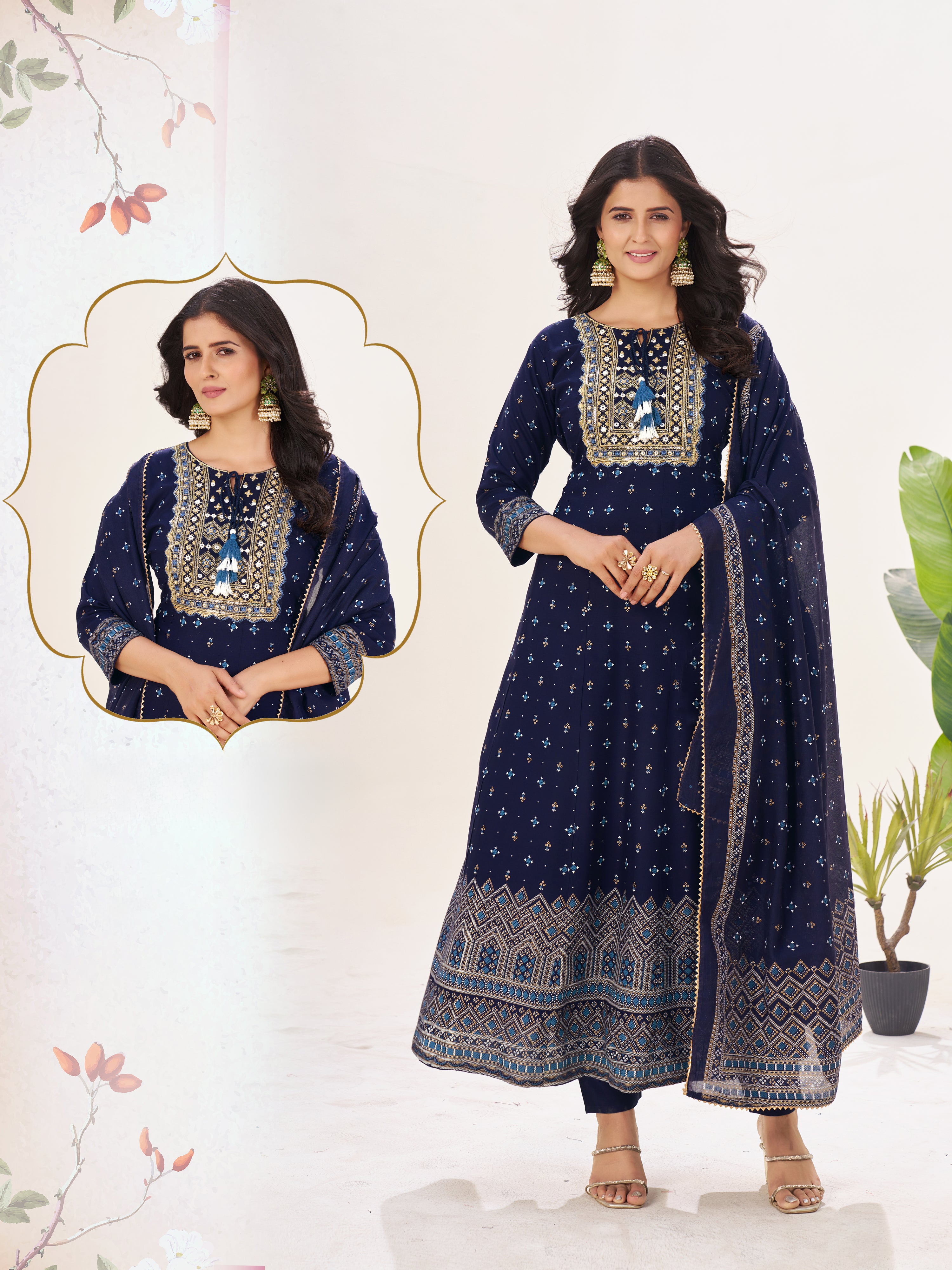 Varni Flair Suit - Roop Darshan