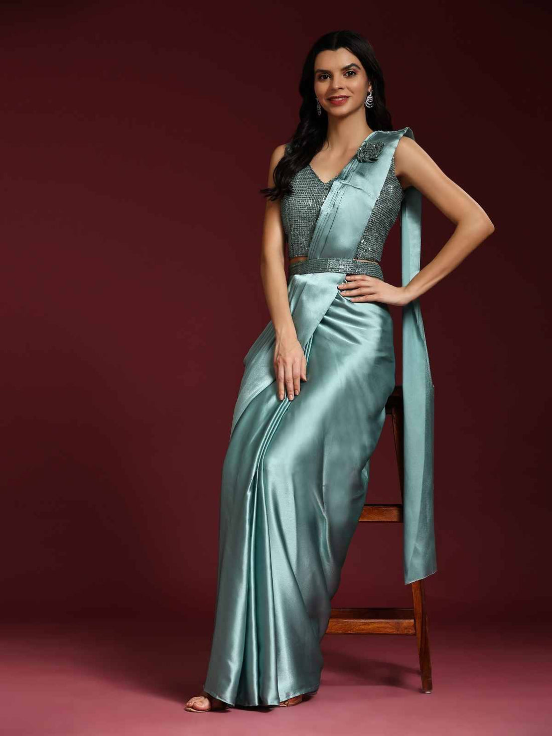 Hansika Ready To Wear Choli Saree