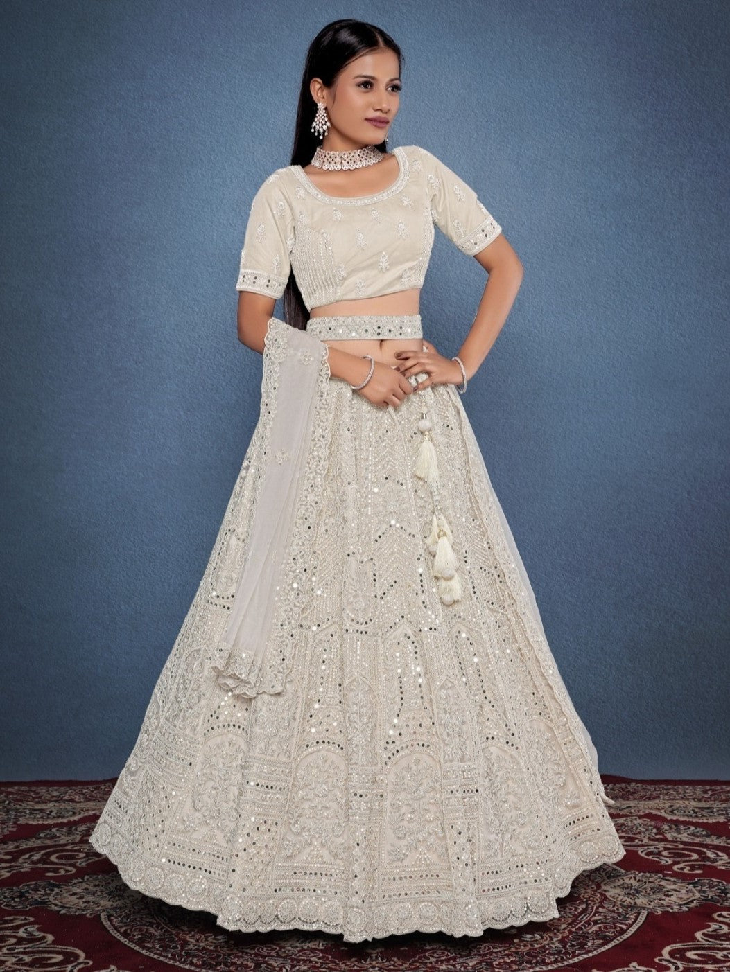 Devina Unstitched Lehenga Choli - Roop Darshan