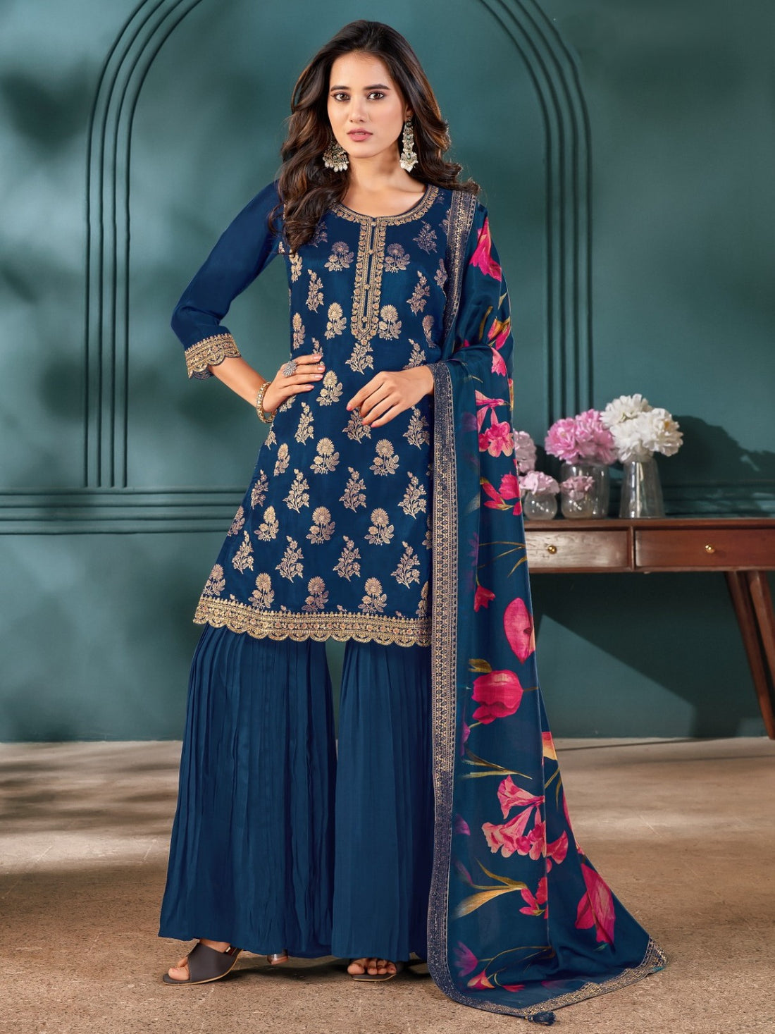 Nia Sharara Suit - Roop Darshan