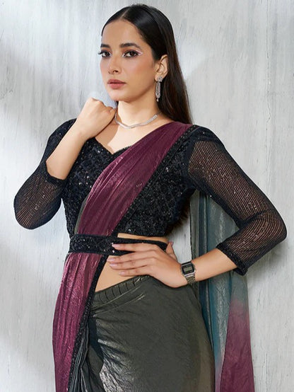 Celia Tissue Ready To Wear Choli Saree - Roop Darshan