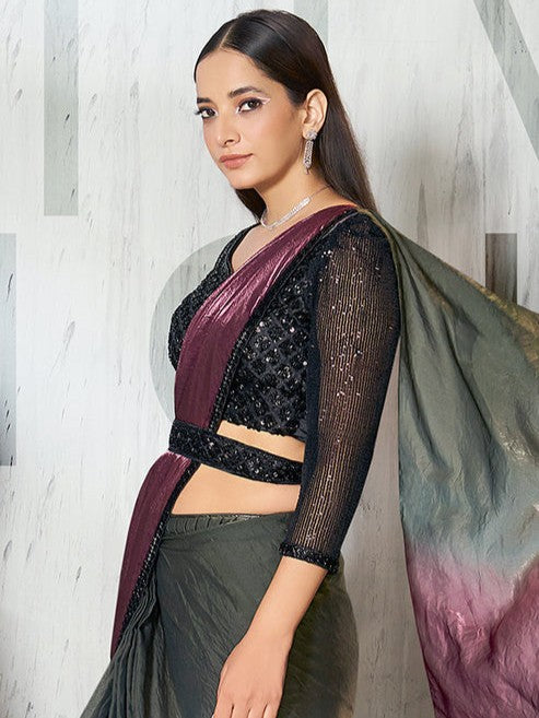 Celia Tissue Ready To Wear Choli Saree - Roop Darshan