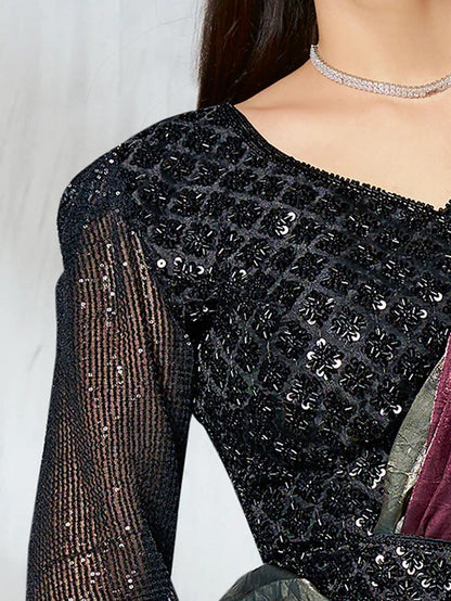 Celia Tissue Ready To Wear Choli Saree - Roop Darshan