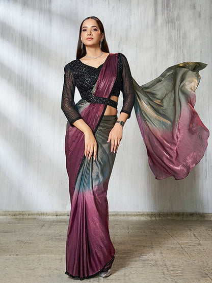 Celia Tissue Ready To Wear Choli Saree - Roop Darshan