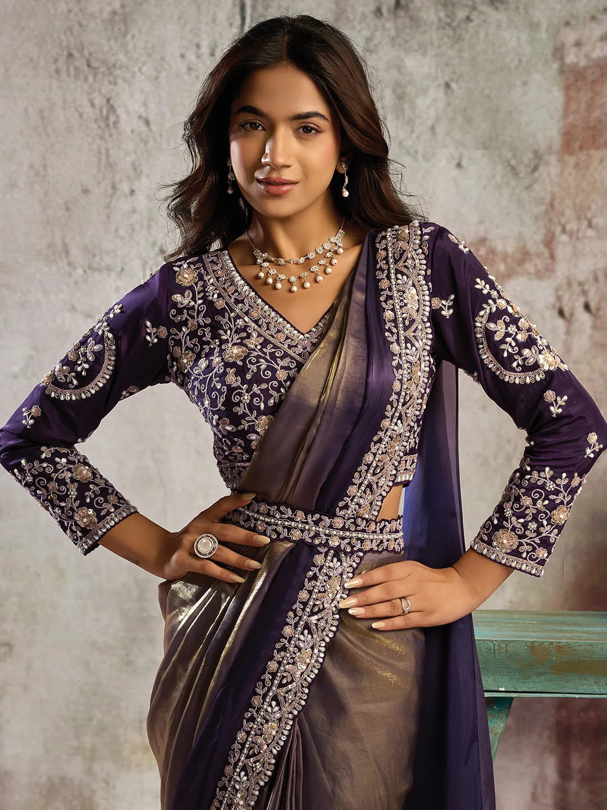 Pinky Ready To Wear Choli Saree