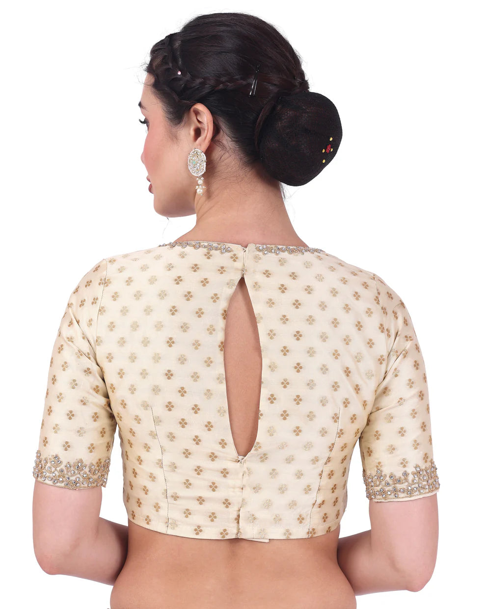 Brocade Zari Stone Work Blouse - Roop Darshan