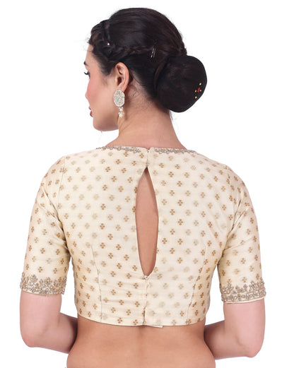 Brocade Zari Stone Work Blouse - Roop Darshan
