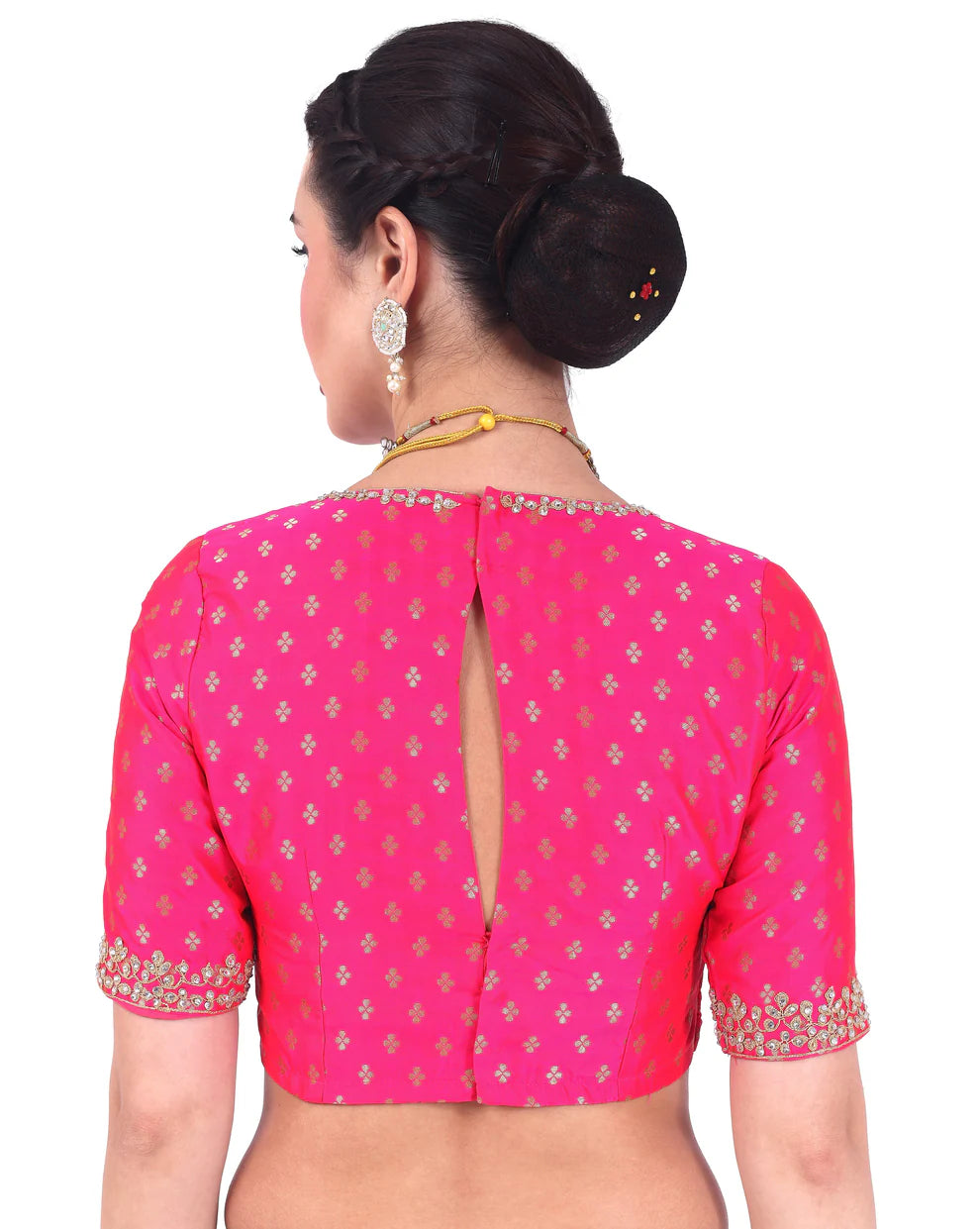 Brocade Zari Stone Work Blouse - Roop Darshan