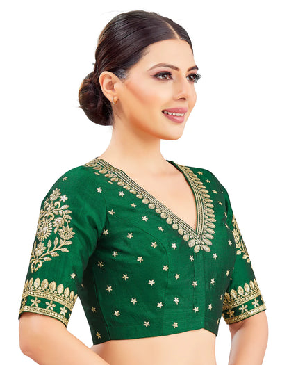 Silk Zari Tiki Work Blouse